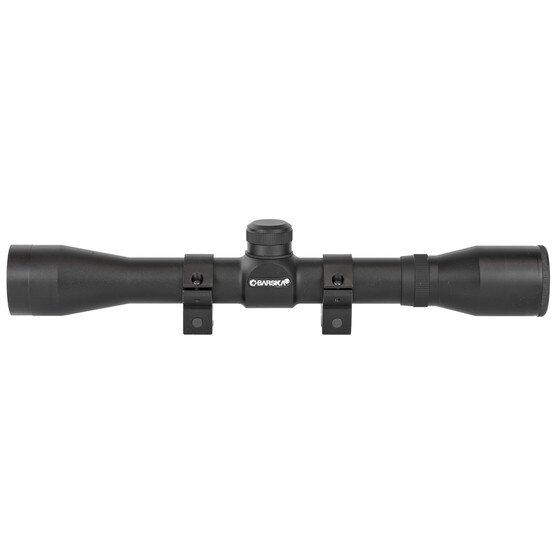 Barska Plinker-22 4x32mm Rifle Scope with 30/30 Reticle and Rings has a 1-inch tube